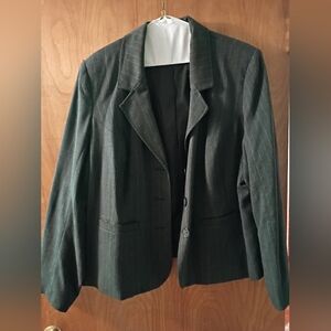 Women’s Pinstripe Black Blazer Jacket